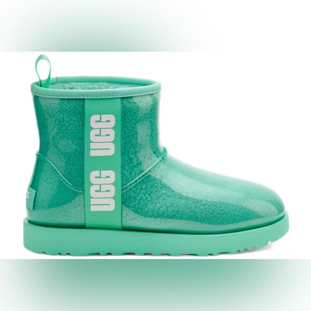 UGG Classic Clear Turquoise Boot EUC Size 5
